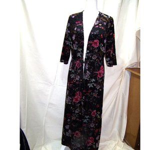 Xhileration Robe Kimono Dress Overcoat Maxi Asian Medium